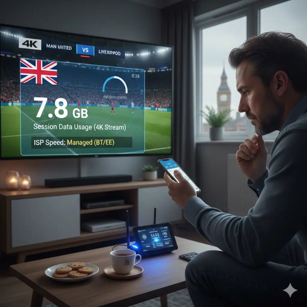 UK IPTV Data Usage and Throttling Calculator product image